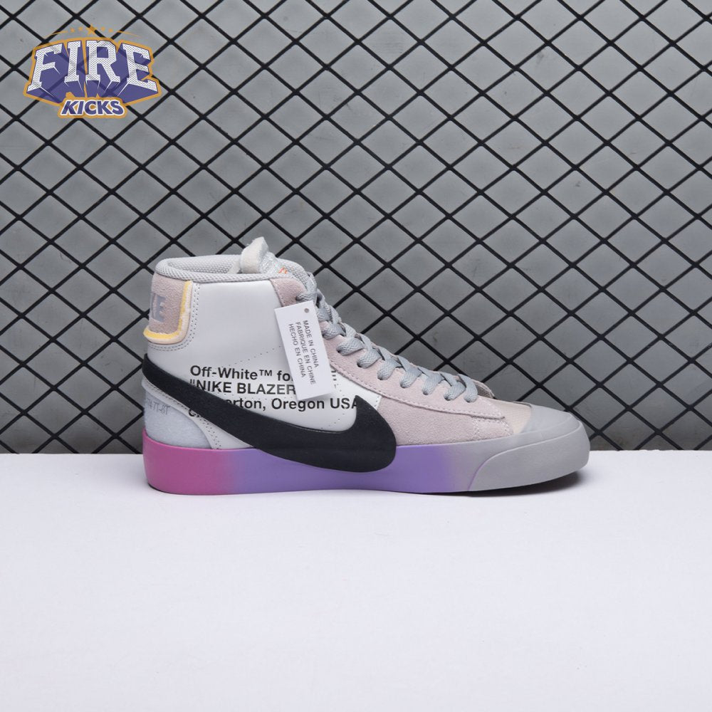 Nike Blazer Mid Off-White Wolf Grey Serena Queen AA3832-002 Unisex