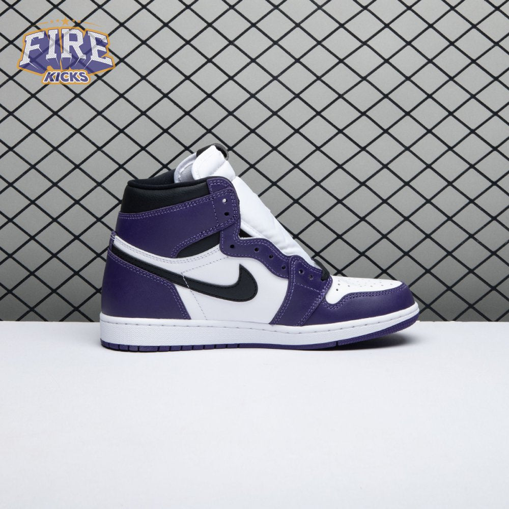Jordan 1 Retro High Court Purple White Men's