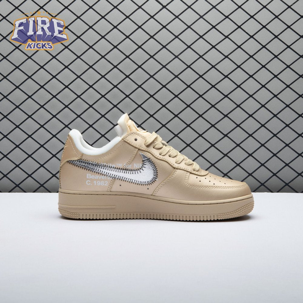 Off-White x Nike Air Force 1 07 Low Metal Gold OW Silver DX1419-900 Unisex