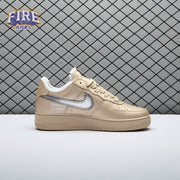 Off-White x Nike Air Force 1 07 Low Metal Gold OW Silver DX1419-900 Unisex