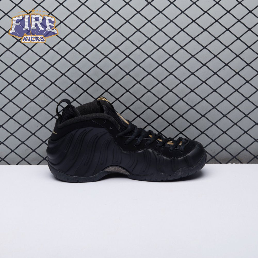 Nike Air Foamposite Pro Black Metallic Gold 624041-009 Unisex