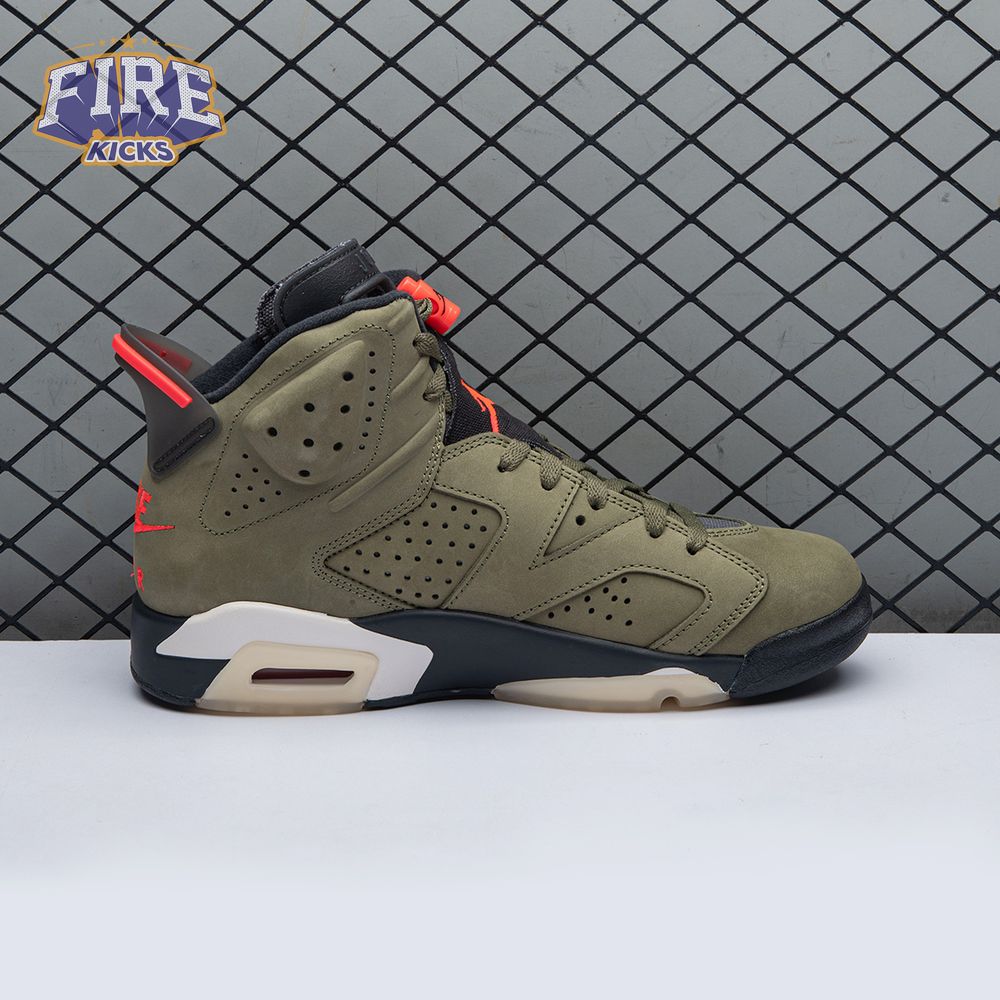 Travis Scott x Air Jordan 6 Retro 'Olive' CN1084 200 Men's