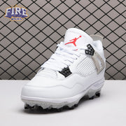 Air Jordan 4 Retro TD Cleat White Cement HQ0207-106 Men's