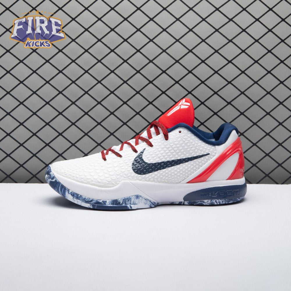 Nike Kobe 6 White Red CW2190-101 Men's