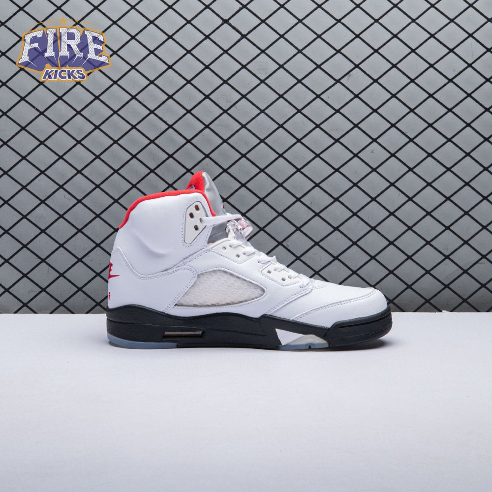 Jordan 5 Retro Fire Red Silver Tongue (2020) DA1911-102 Men's