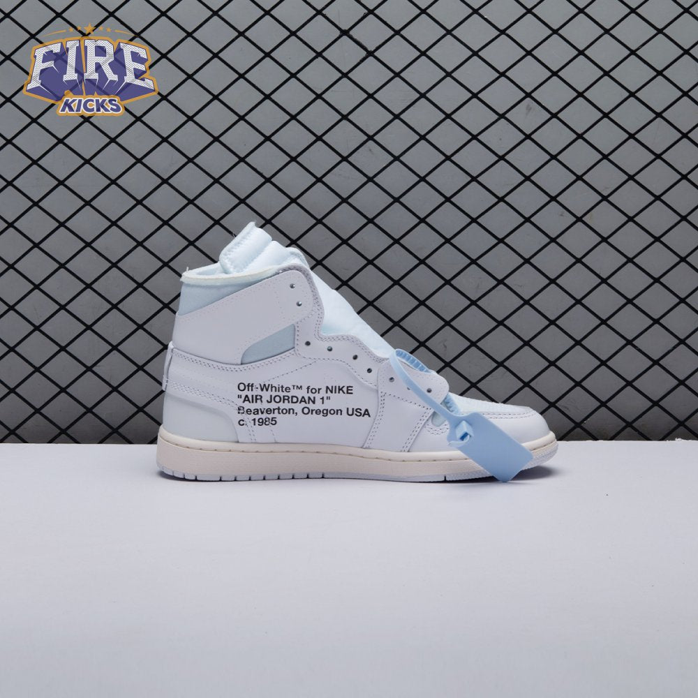 Off-White x Air Jordan 1 Retro High OG BG 'White' 2018 Unisex