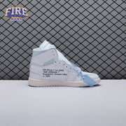 Off-White x Air Jordan 1 Retro High OG BG 'White' 2018 Unisex