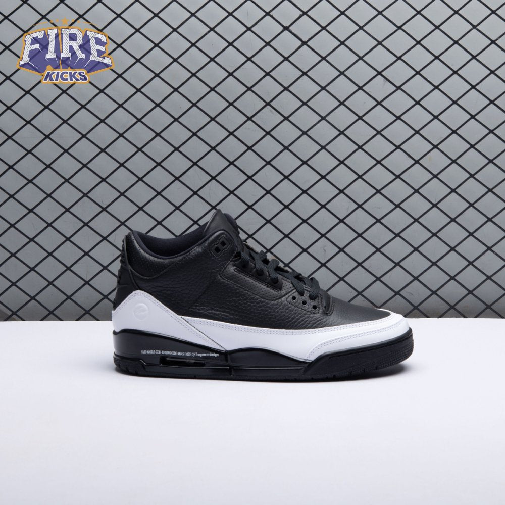 Jordan 3 x Fragment Design Black White DA3595 001 Men's