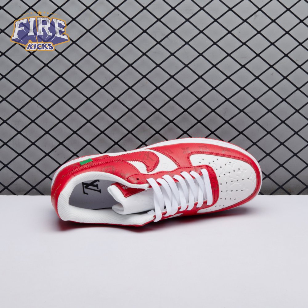 Nike Air Force 1 Low By Virgil Abloh White Red Men's