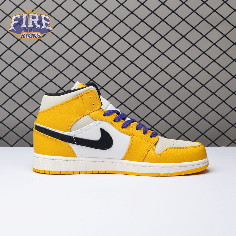 Air Jordan 1 Mid SE Lakers 852542-700 Unisex