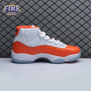 Air Jordan 11 Retro High 72-10 White Orange Men's