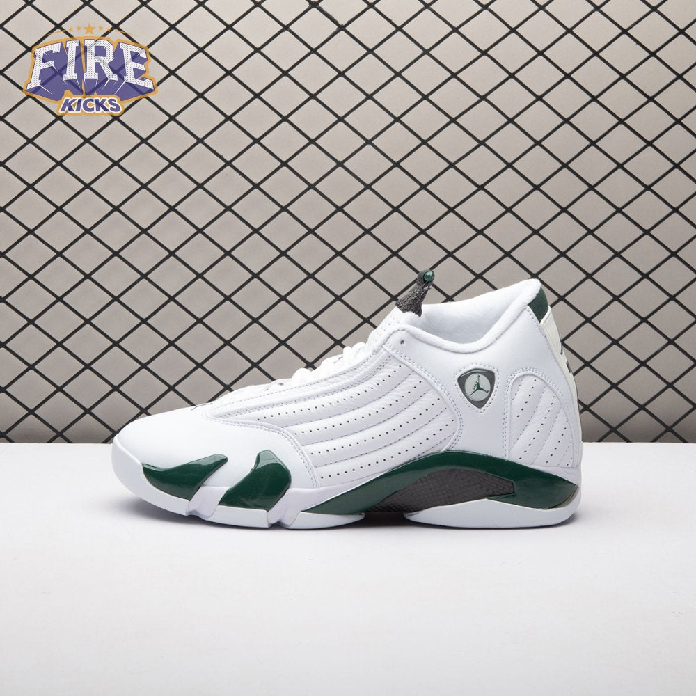 Jordan 14 Retro White Forest Green 311832-131 Men's