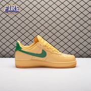 Nike Air Force 1 Low Patent Leather Topaz Gold Pine Green IO4489-700 Unisex