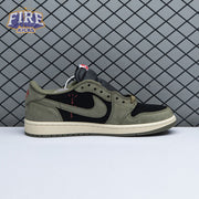 Travis Scott x Air Jordan 1 Low OG Black Olive DM7866-001 Unisex