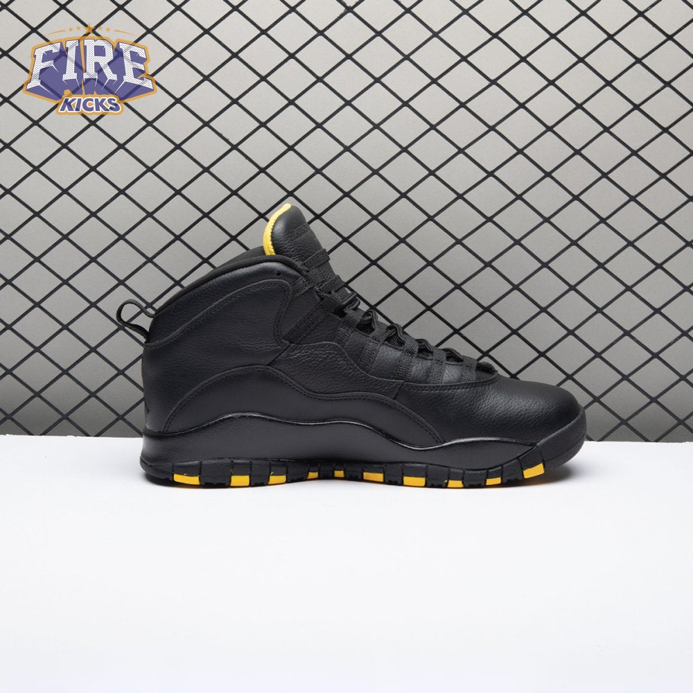 Air Jordan 10 Black Yellow HJ6779-001 Men's