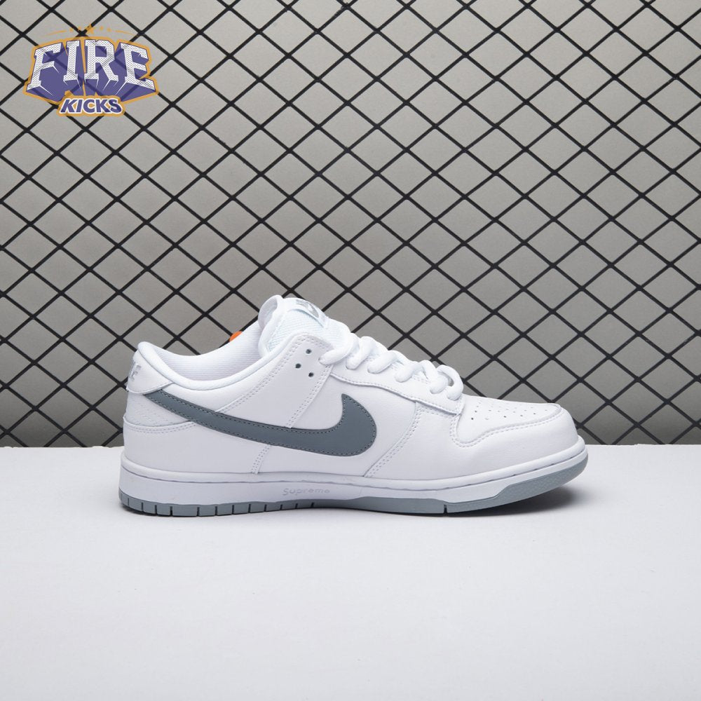 Nike SB Dunk Low 94 White Metallic Silver HQ8487-100 Unisex