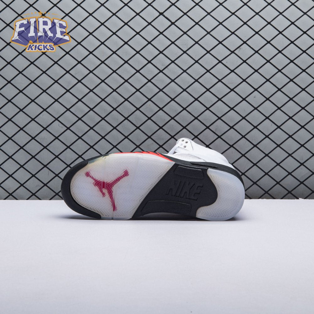 Jordan 5 Retro Fire Red Silver Tongue (2020) DA1911-102 Men's