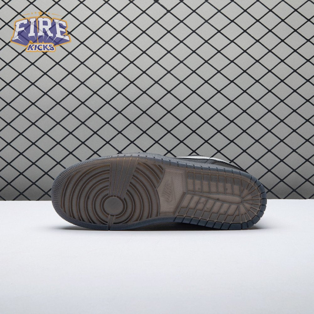 Jordan 1 Low Black White Dark Smoke Grey Unisex