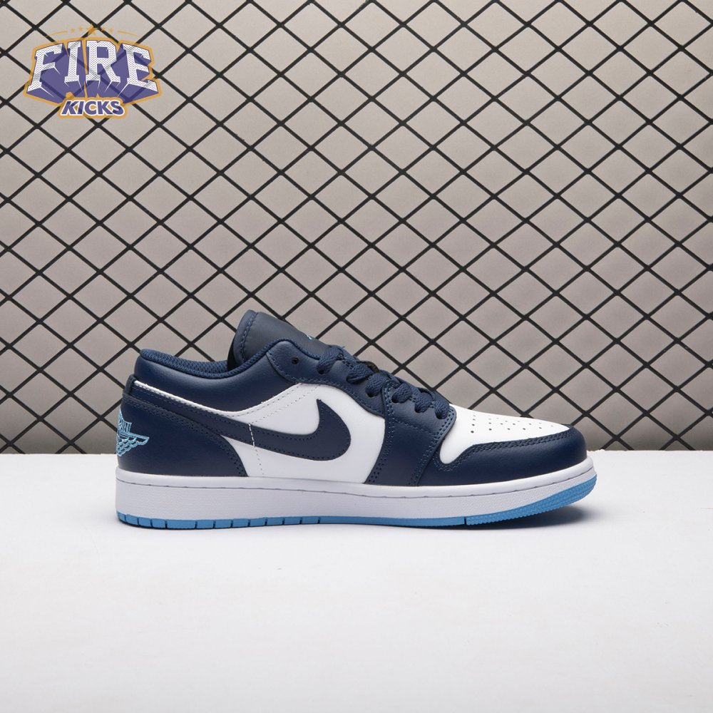 Jordan 1 Low Midnight Navy University Blue 553558-404 Unisex