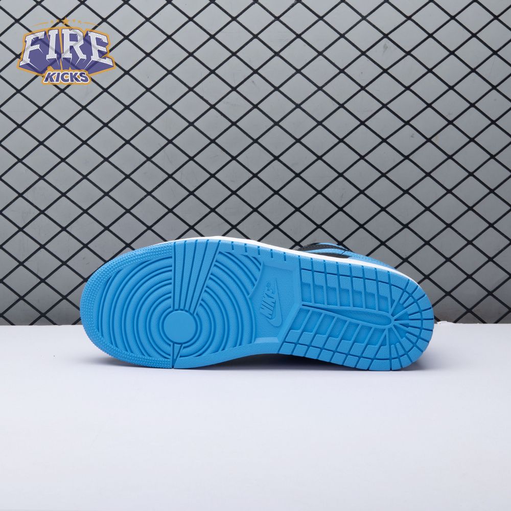 Jordan 1 Low Black University Blue 553558-041 Unisex