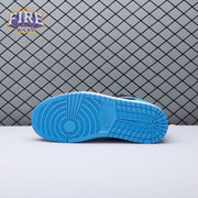 Jordan 1 Low Black University Blue 553558-041 Unisex