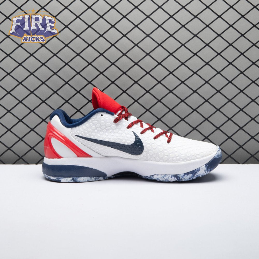 Nike Kobe 6 White Red CW2190-101 Men's