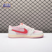 Travis Scott x Air Jordan 1 Low OG Tropical Pink IQ7604-101 Unisex