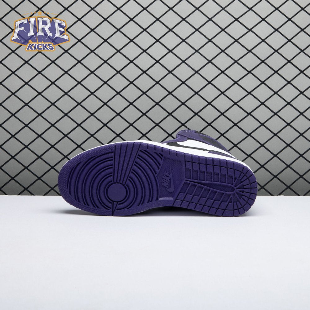 Jordan 1 Retro High Court Purple White Men's