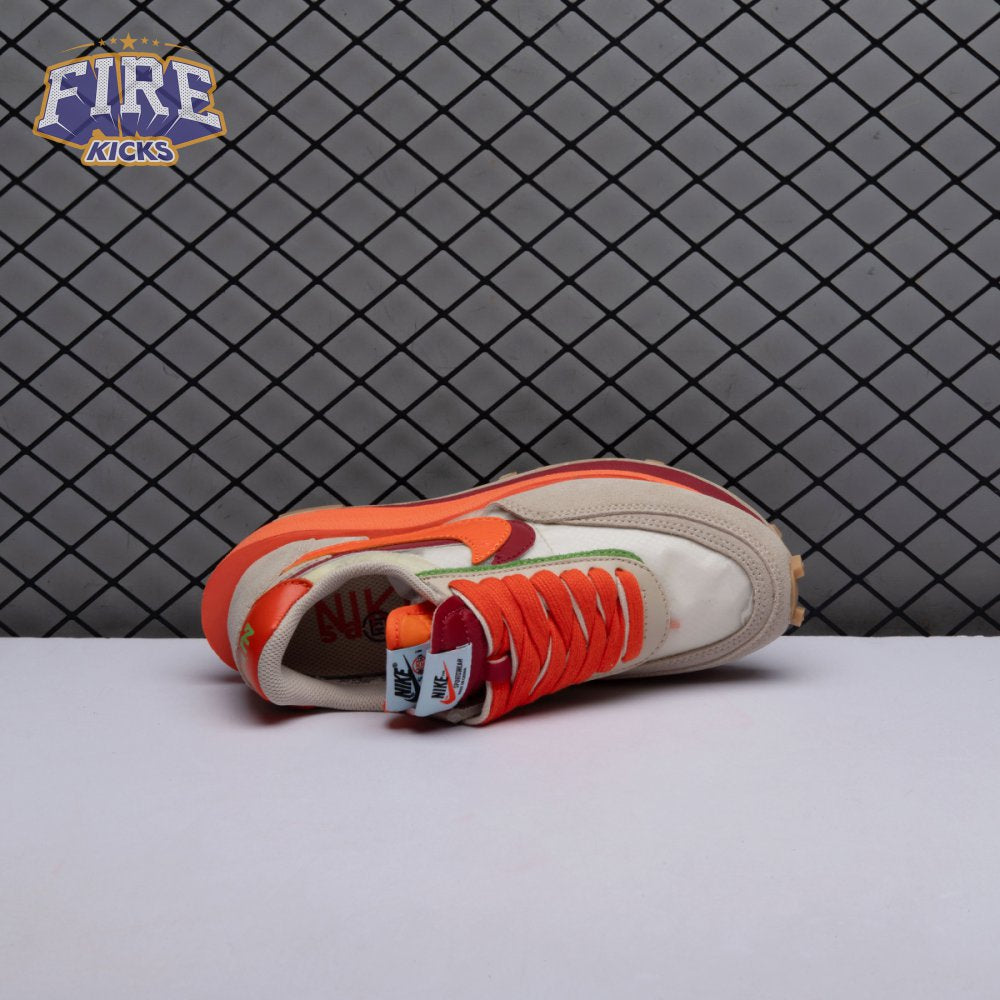 Nike LD Waffle CLOT Kiss of Death Net Orange Blaze DH1347-100 Unisex