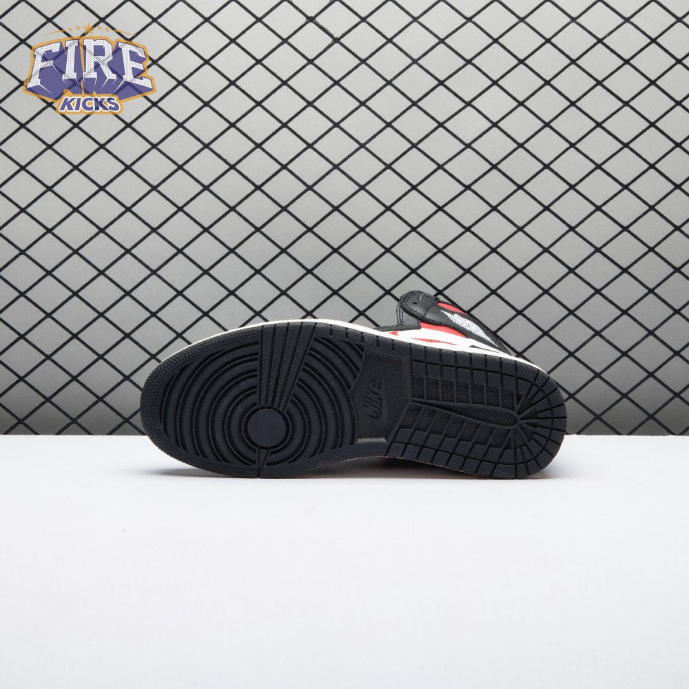 Jordan 1 Retro High Black Gym Red Men's