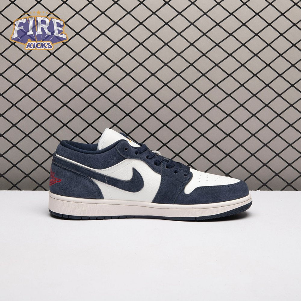 Jordan 1 Low SE Obsidian Suede IO7448-400 Unisex