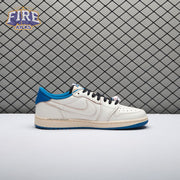 Jordan 1 Retro Low OG SP Fragment x Travis Scott Sail Military Blue DM7866-104 Unisex