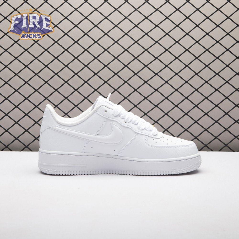 Nike Air Force 1 Low '07 Next Nature Triple White Bulbous Swoosh HF2014-100 Unisex