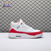 Air Jordan 3 Retro Tinker White University Red Men's