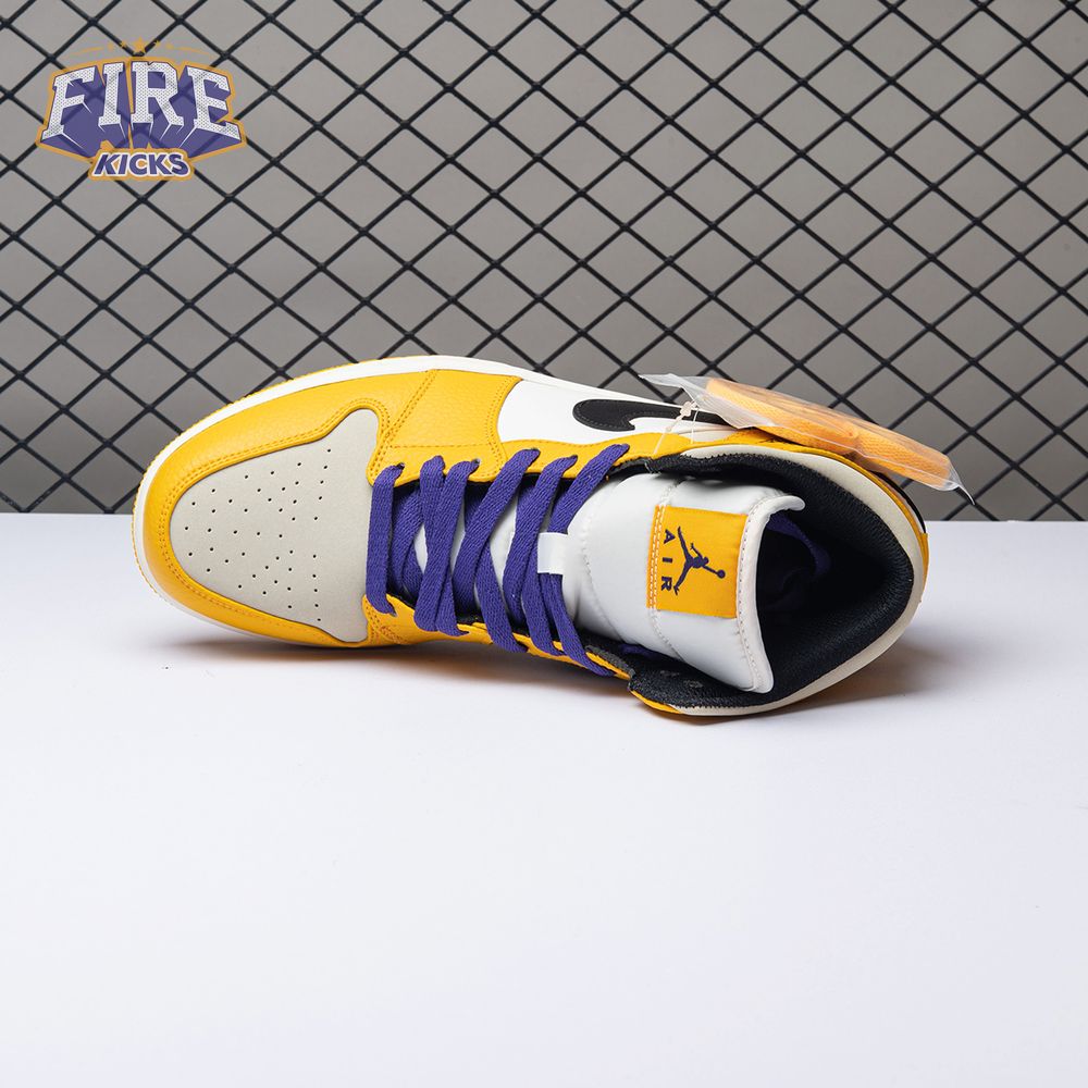 Air Jordan 1 Mid SE Lakers 852542-700 Unisex
