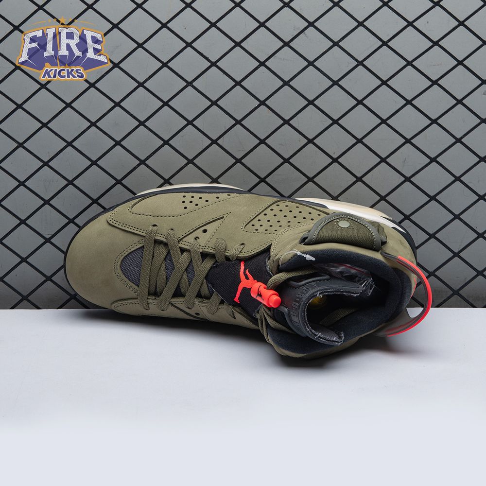 Travis Scott x Air Jordan 6 Retro 'Olive' CN1084 200 Men's