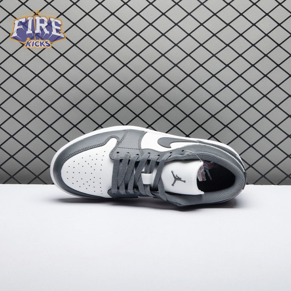 Jordan 1 Low Grey White 553558-044 Unisex
