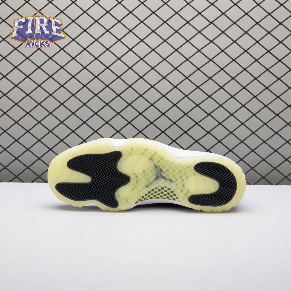 Jordan 11 Retro Black Barely Volt IB1378-001 Unisex