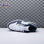 Jordan 1 Low Wolf Grey Midnight Navy 553558-141 Unisex