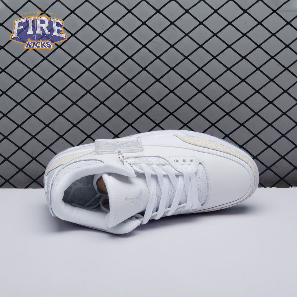 Jordan 3 Retro Pure White 136064-111 Unisex