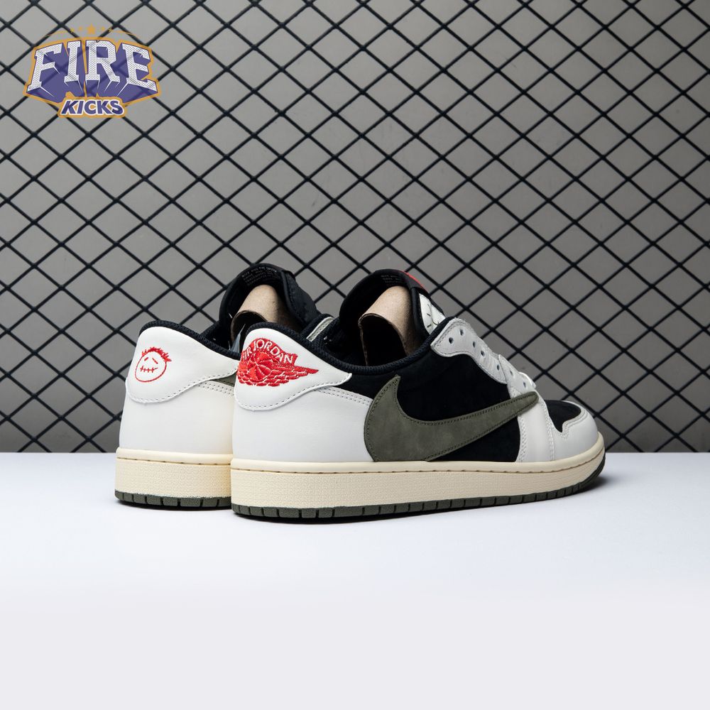 Travis Scott x Air Jordan 1 Low OG Olive DZ4137-106 Unisex