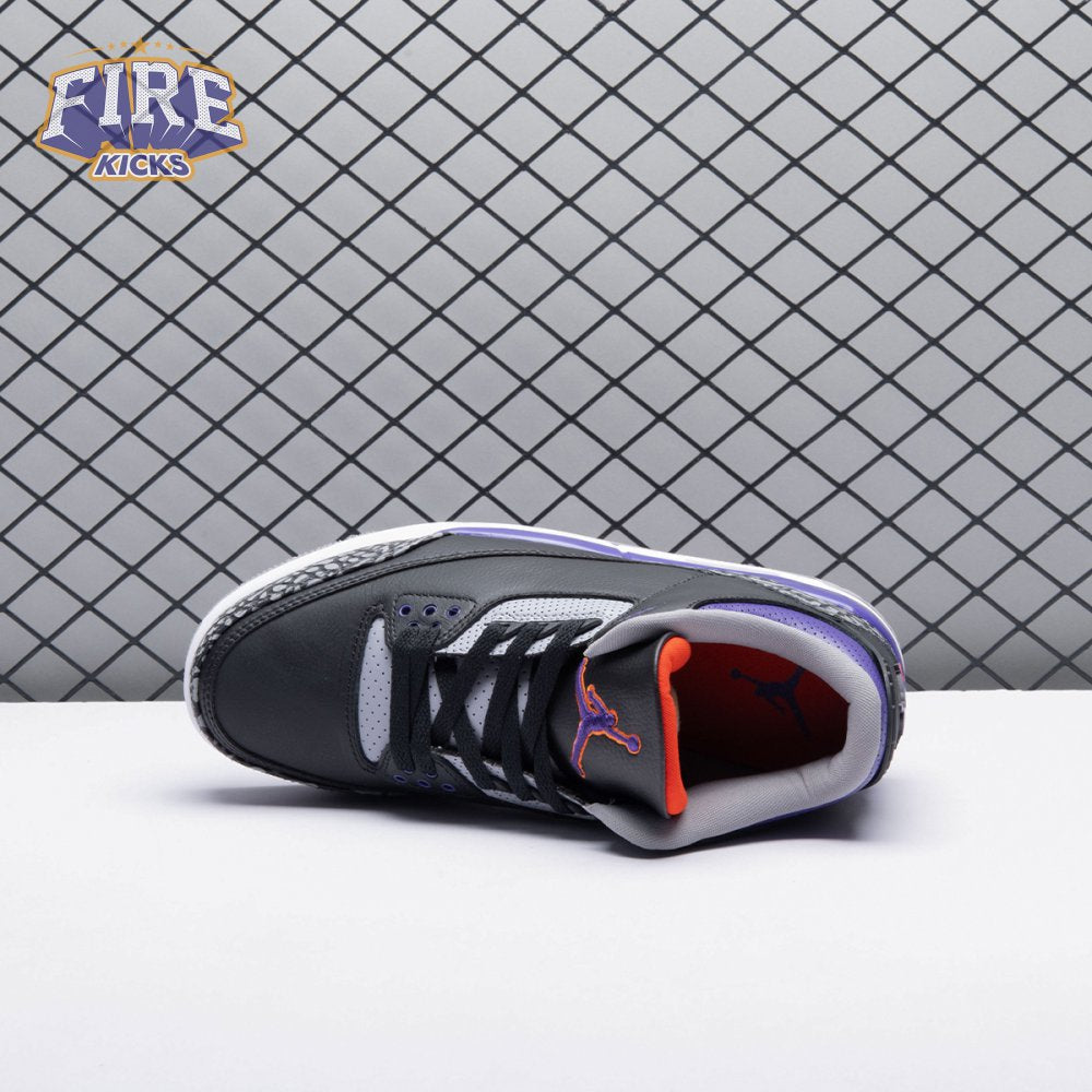 Jordan 3 Retro Black Court Purple CT8532-050 Men's