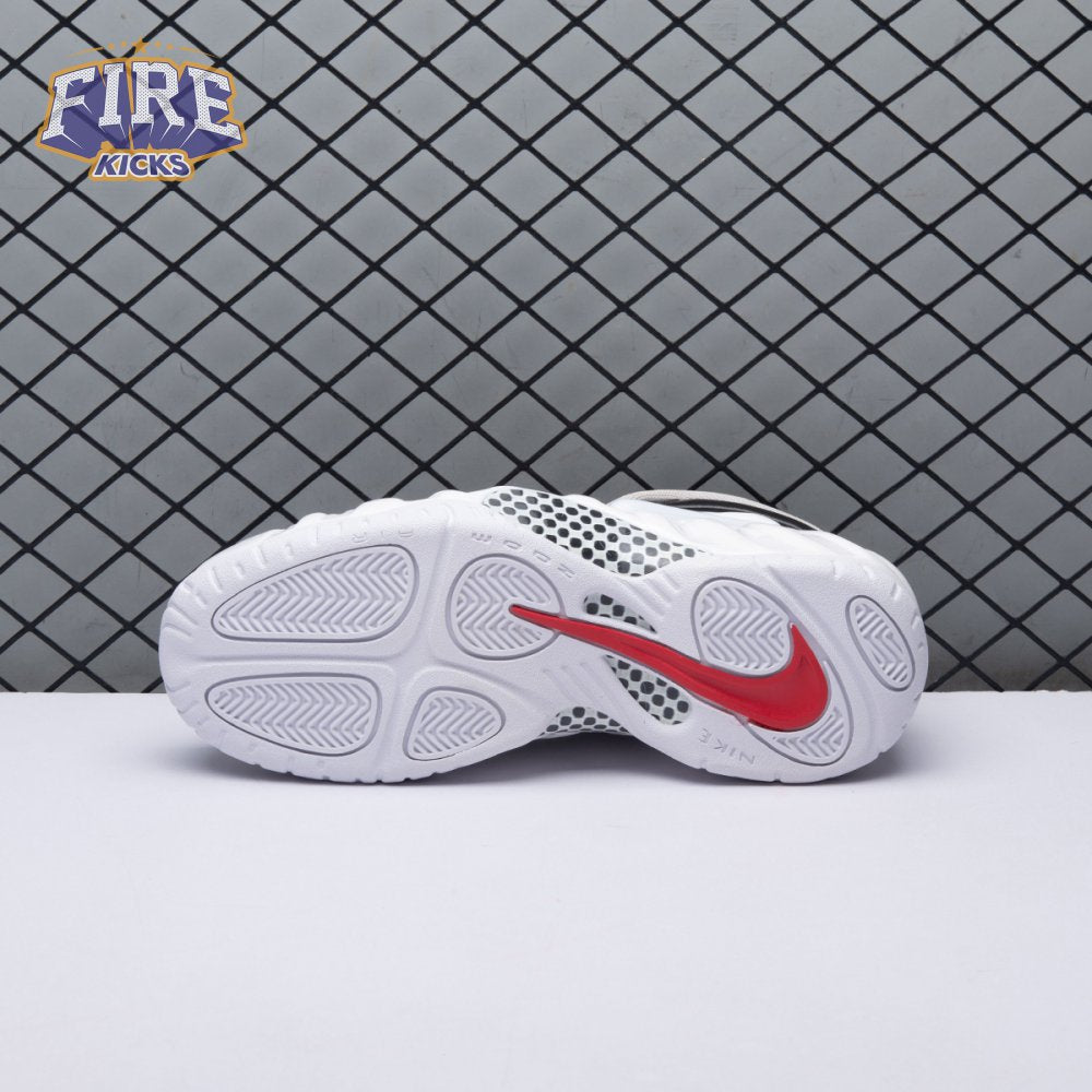 Nike Air Foamposite Pro White Black University Red 624041-103 Men's
