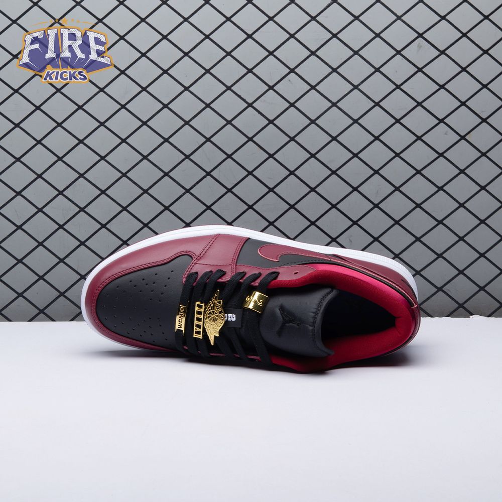 Jordan 1 Low Dark Beetroot Black DB6491-600 Unisex