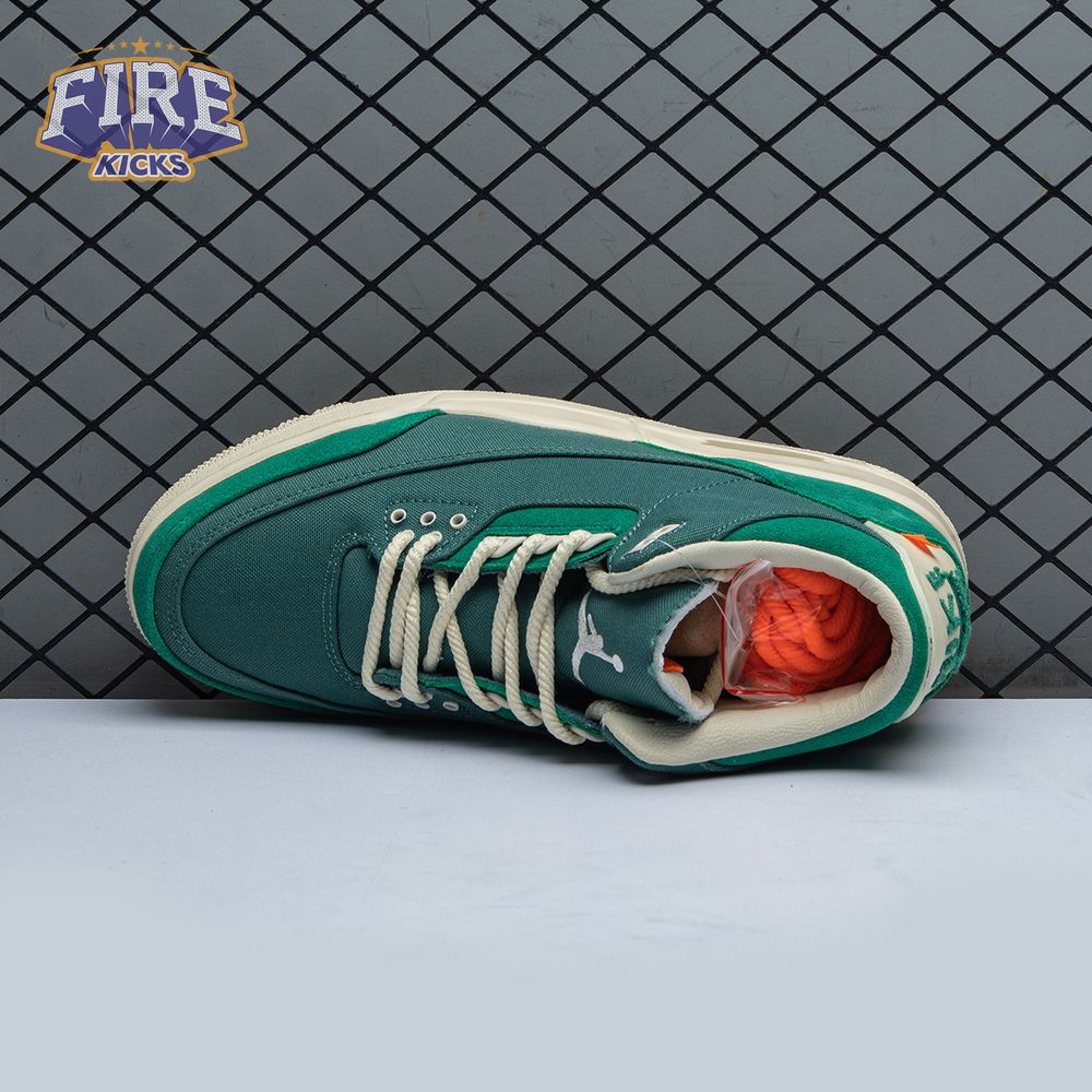 Air Jordan 3 Retro Bicoastal Black Malachite Fossil FZ7974-300 Unisex
