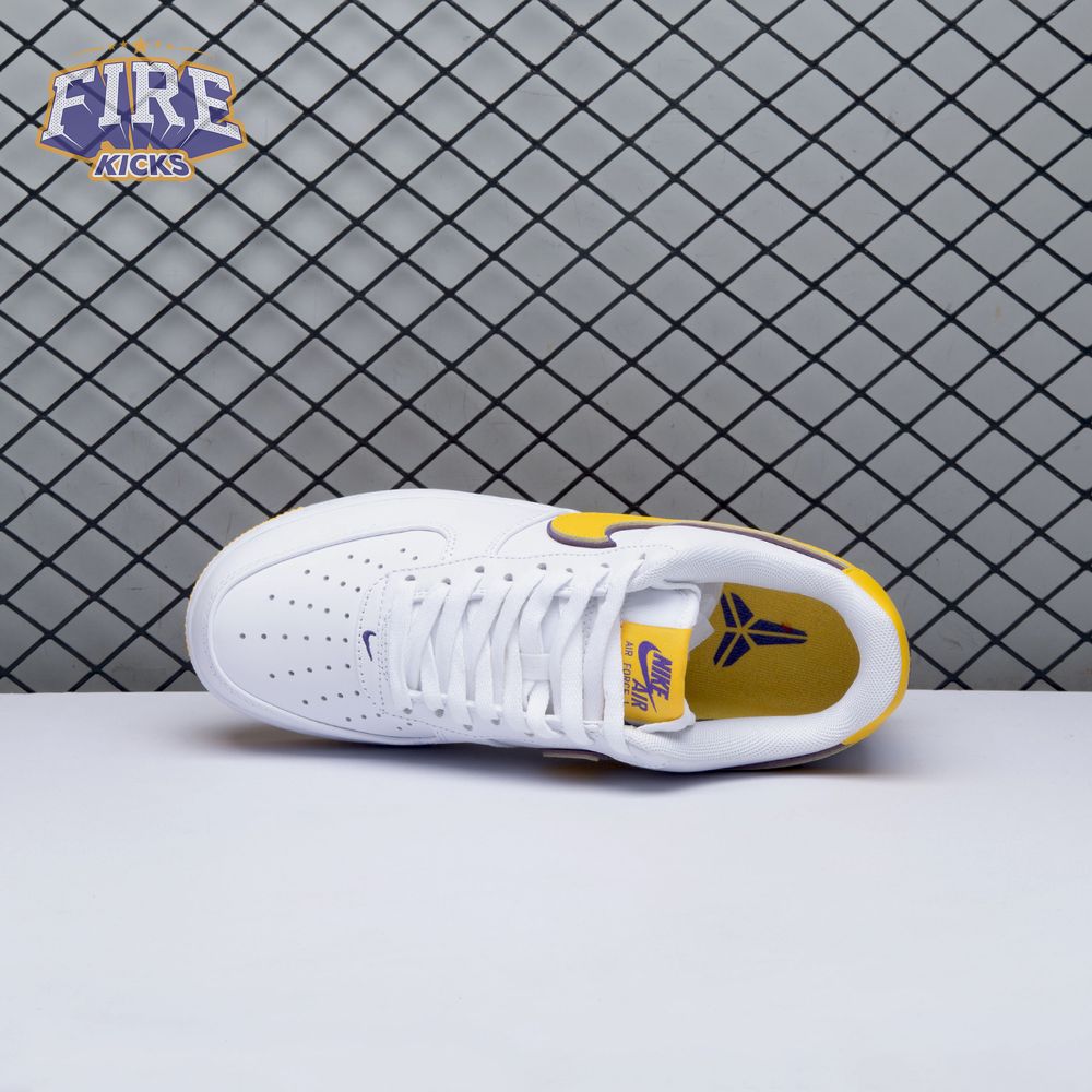 Nike Air Force 1 Low Retro QS Kobe Bryant Lakers Home FZ1151-100 Unisex