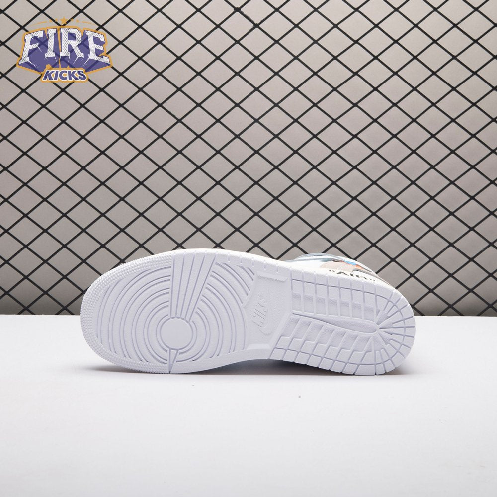 Jordan 1 Retro High Off-White Alaska AA3834-100 Unisex