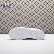 Nike Air Force 1 Low '07 Next Nature Triple White Bulbous Swoosh HF2014-100 Unisex
