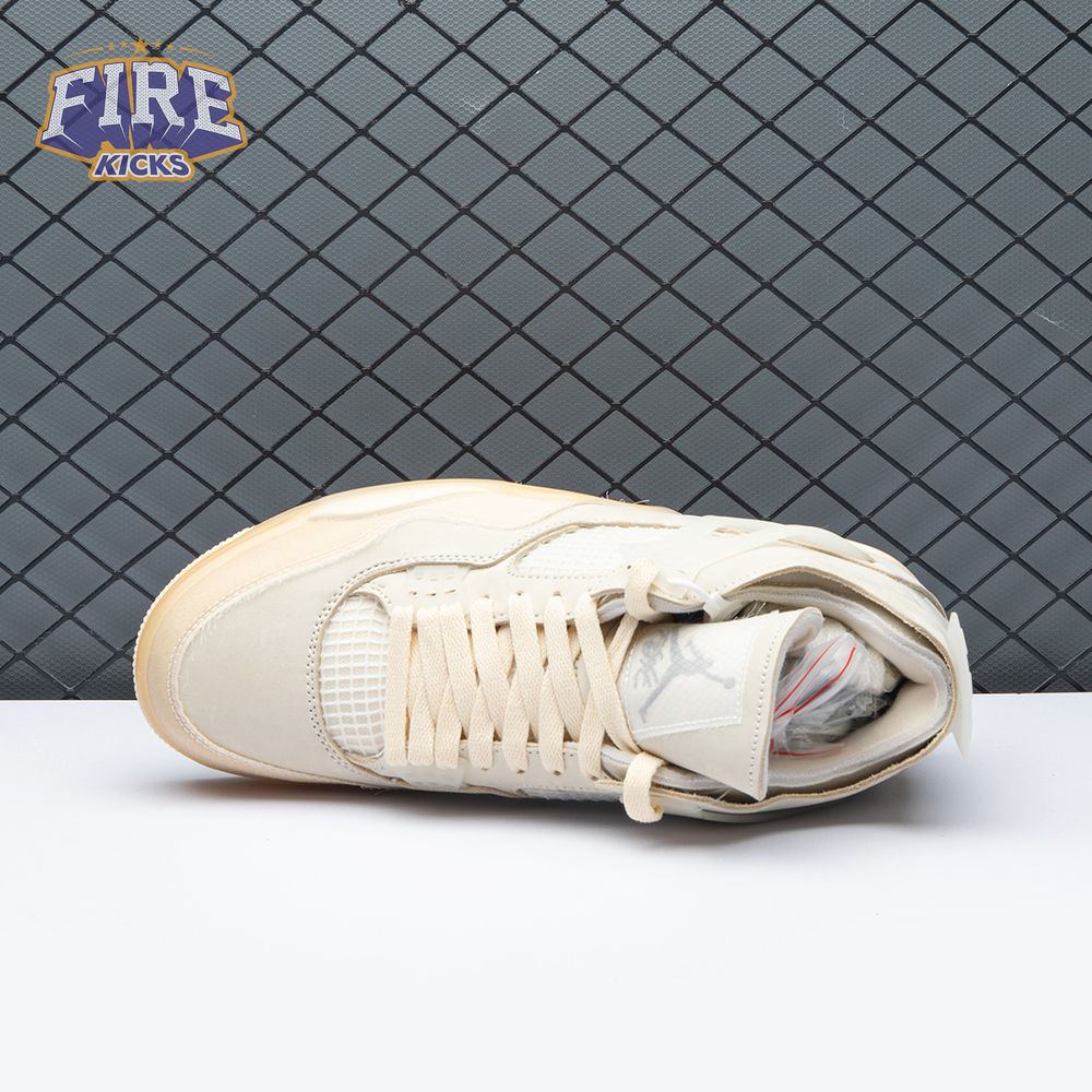 Air Jordan 4 RERO x Off-White AJ4 OW Sail Unisex