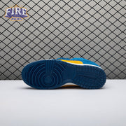 Nike Dunk Low SE Panda-Monium Court Blue Yellow Ochre Suede IH7648-700 Unisex
